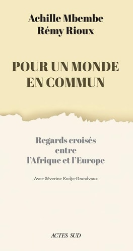 POUR UN MONDE EN COMMUN, de Achille Mbembe | portada del libro
