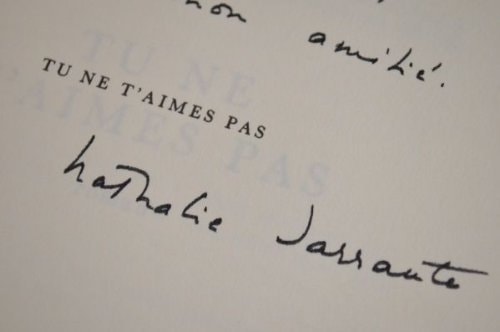 TU NE T'AIMES PAS, de Nathalie Sarraute | portada del libro