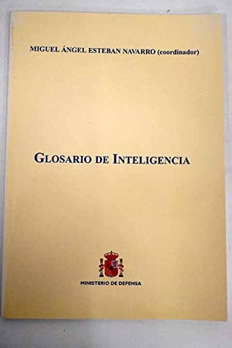 Glosario de inteligencia, de ESTEBAN NAVARRO | portada del libro