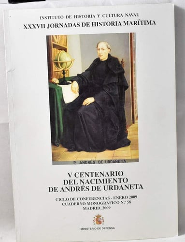 V centenario del nacimiento de Andrés de Urdaneta | portada del libro