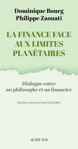 LA FINANCE AU SECOURS DE L'ECOLOGIE, de Dominique Bourg | portada del libro