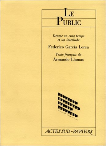 LE PUBLIC, de Federico García Lorca | portada del libro