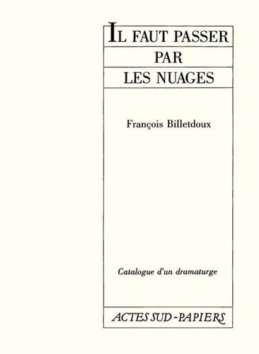 IL FAUT PASSER PAR LES NUAGES, de Billetdoux | portada del libro