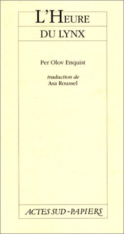 L'HEURE DU LYNX, de Per Olov Enquist | portada del libro