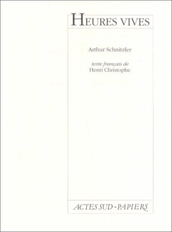 HEURES VIVES, de Arthur Schnitzler | portada del libro