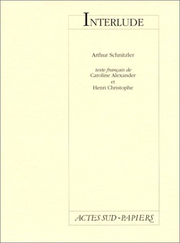 INTERLUDE, de Arthur Schnitzler | portada del libro