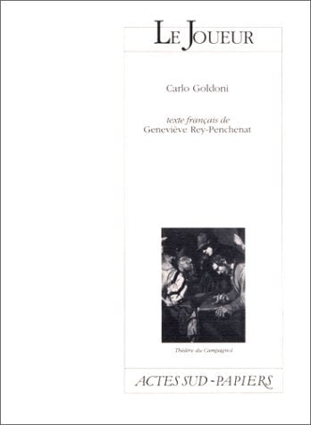LE JOUEUR, de Carlo Goldoni | portada del libro