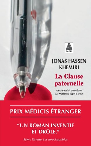 A CLAUSE PATERNELLE (POCHE), de Jonas Hassen Khemiri | portada del libro