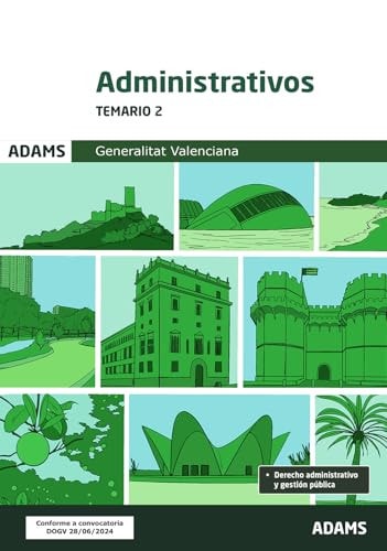 Temario 2 Administrativos Generalitat Valenciana, de AA.VV. | portada del libro