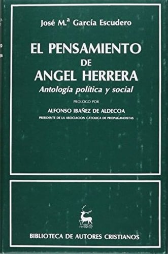 El pensamiento de Ángel Herrera., de García Escudero | portada del libro