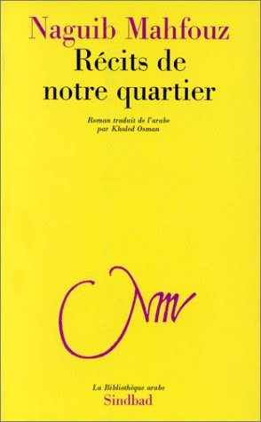 RECITS DE NOTRE QUARTIER, de Najīb Maḥfūẓ | portada del libro