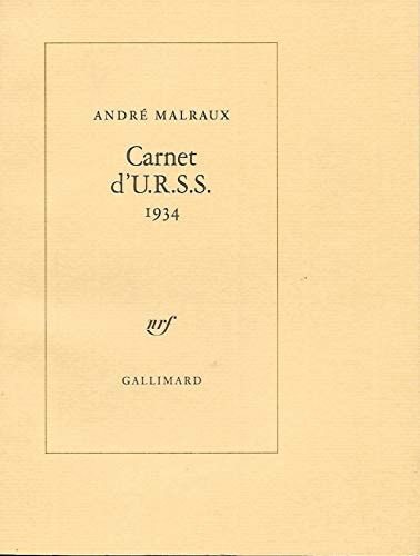 CARNET D'U.R.S.S, de André Malraux | portada del libro