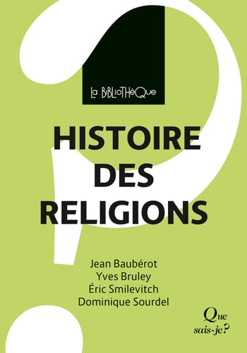 ISTOIRE DES RELIGIONS, de Jean Baubérot | portada del libro