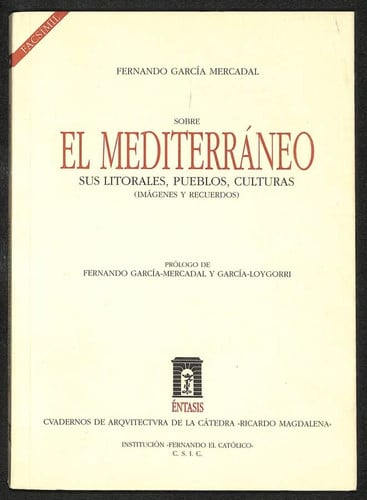 Sobre el Mediterráneo, de FERNANDO GARCIA MERCADAL | portada del libro