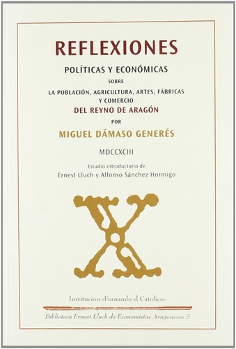 Reflexiones pol¡ticas y económicas sobre la población, agricultura,, de GENERES | portada del libro
