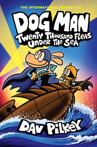DOG MAN 11: TWENTY THOUSAND FLEAS UNDER THE SEA, de Dav Pilkey | portada del libro