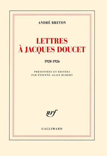 LETTRES A JACQUES DOUCET, de Breton | portada del libro