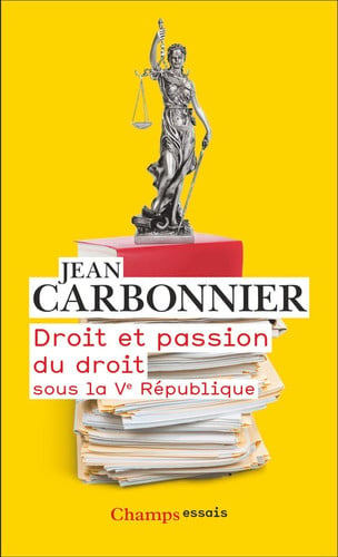 ROIT ET PASSION DU DROIT SOUS, de CARBONNIER JEAN | portada del libro
