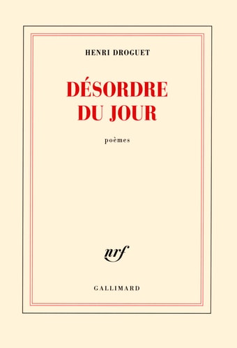 DESORDRE DU JOUR, de Henri Droguet | portada del libro