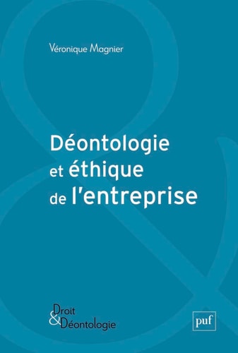 EONTOLOGIE ET ETHIQUE D'ENTREPRISE, de Véronique Magnier | portada del libro