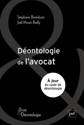 EONTOLOGIE DE L'AVOCAT, de Joël Moret-Bailly | portada del libro