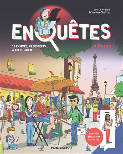 NQUETES A PARIS 12 ENIGMES,, de VIDARD ESTELLE | portada del libro