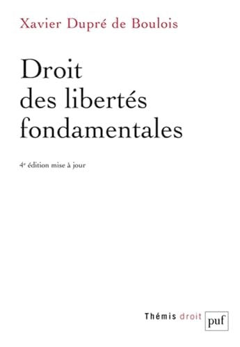 ROIT DES LIBERTES FONDAMENTALES, de Xavier Dupré de Boulois | portada del libro