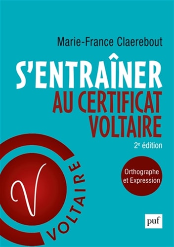 'ENTRAINER AU CERTIFICAT VOLTAIRE, de Marie-France Claerebout | portada del libro