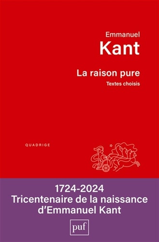 A RAISON PURE, de Immanuel Kant | portada del libro