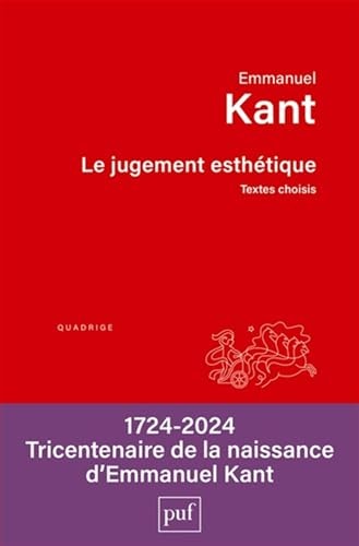 E JUGEMENT ESTHETIQUE, de Emmanuel Kant | portada del libro