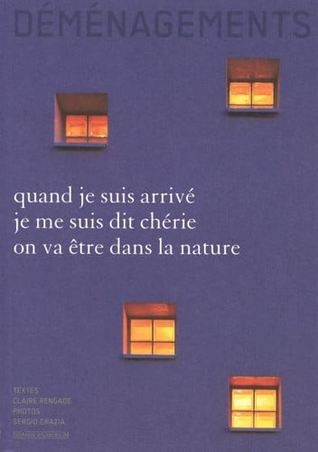 DEMENAGEMENTS, de RENGADE CLAIRE | portada del libro