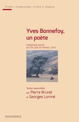 YVES BONNEFOY UN POETE, de BRUNEL P#LOMNE | portada del libro