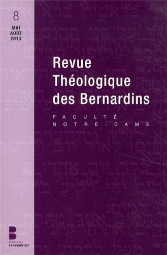 REVUE THEOLOGIQUE DES BERNARDINS N8, de Frédéric Louzeau | portada del libro