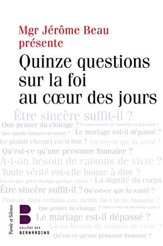 QUESTIONS SUR LA FOI DANS LA VIE, de Jérôme Beau | portada del libro