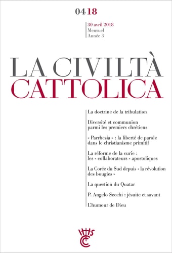 CIVILTA CATTOLICA AVRIL 2018, de Spadaro sj | portada del libro