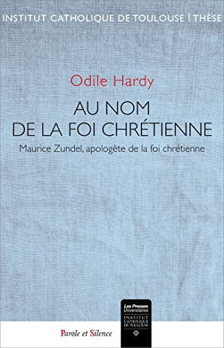 AU NOM DE LA FOI CHRETIENNE, de Odile Hardy | portada del libro
