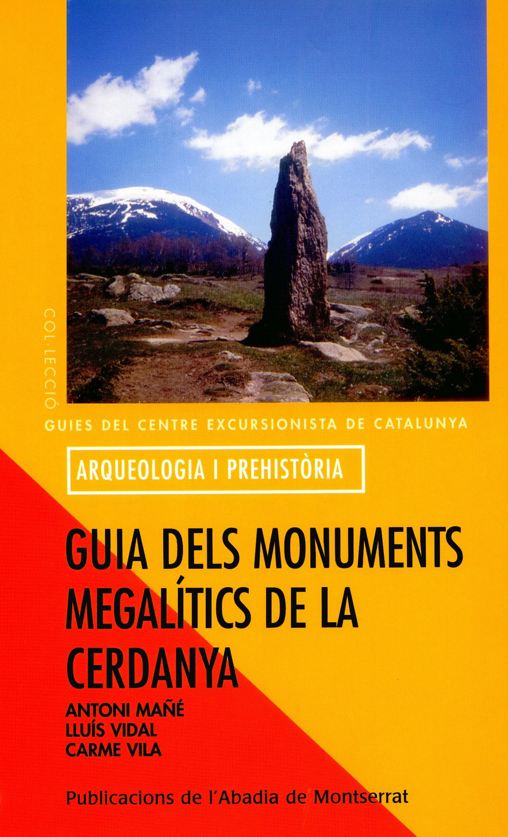 Guia dels monuments megalítics de la Cerdanya, de Mañé | portada del libro