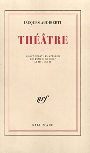 THEATRE T1, de Jacques Audiberti | portada del libro