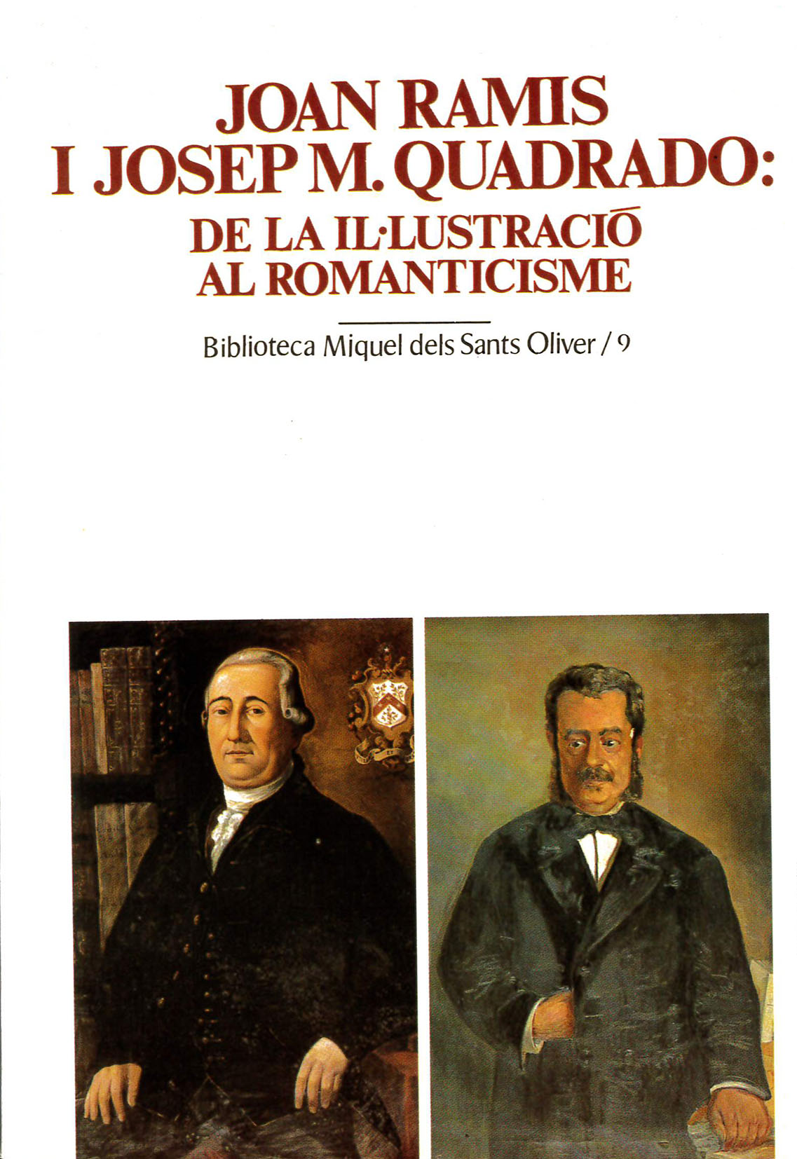 Joan Ramis i Josep M. Quadrado: de la Il·lustració al Romanticisme, de Paredes i Baulida | portada del libro