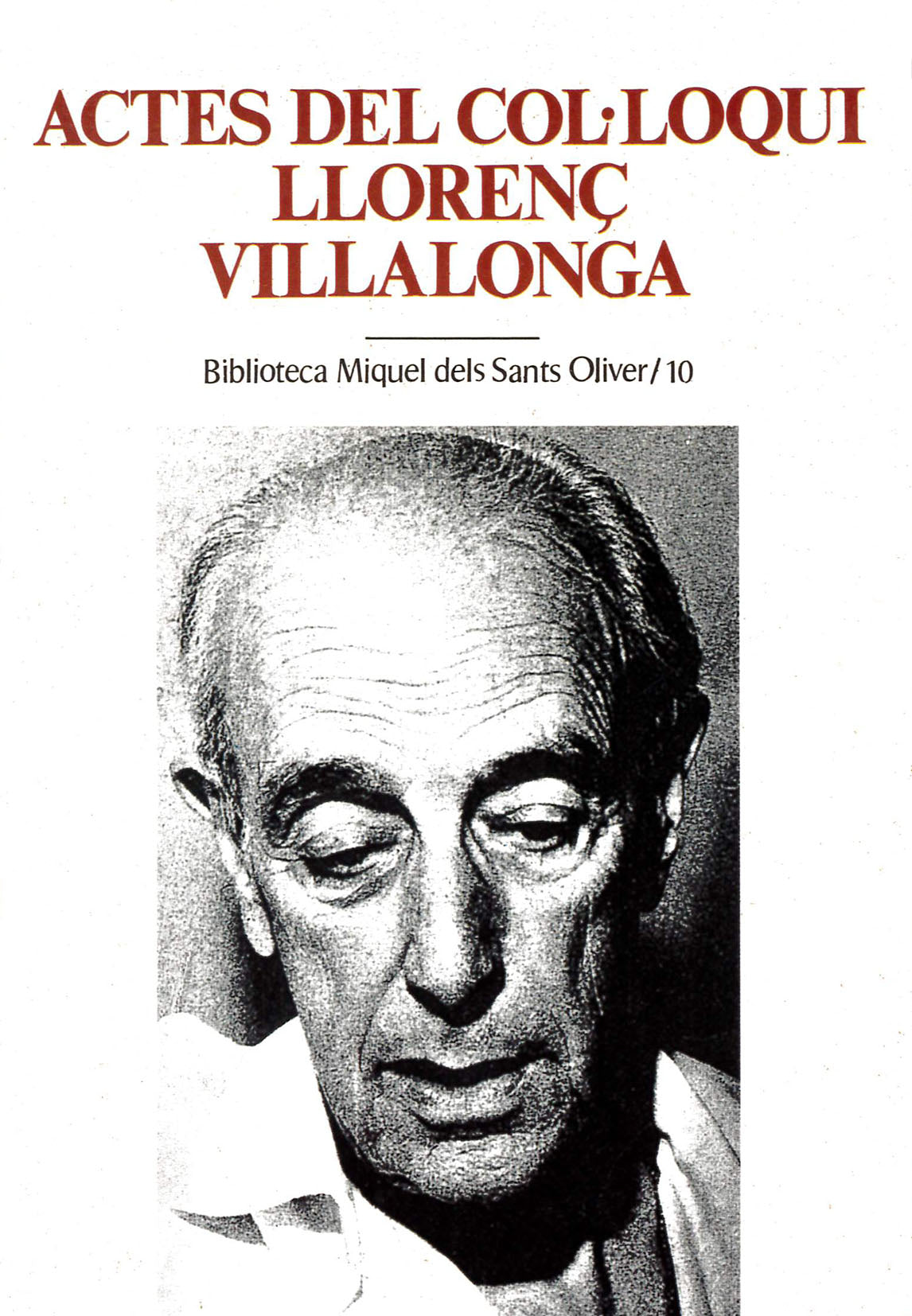 Actes del Col·loqui Llorenç Villalonga, de Paredes i Baulida | portada del libro