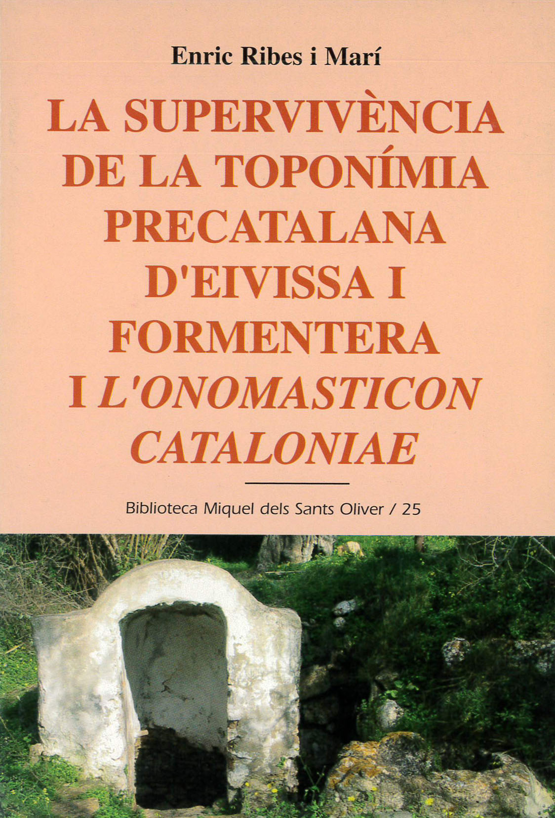 La supervivència de la toponímia precatalana d'Eivissa i Formentera i l'onomasticon cataloniae, de Ribes i Marí | portada del