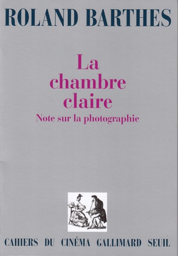 LA CHAMBRE CLAIRE, de Barthes | portada del libro