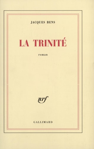 LA TRINITE, de Jacques Bens | portada del libro