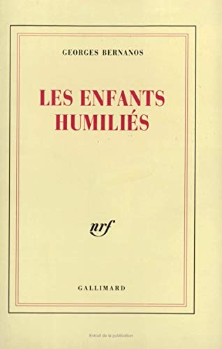 LES ENFANTS HUMILIES, de Georges Bernanos | portada del libro