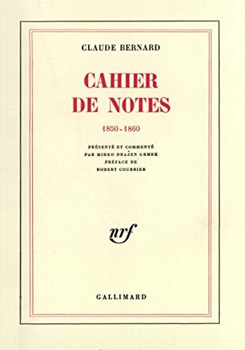 CAHIER DE NOTES, de Bernard | portada del libro