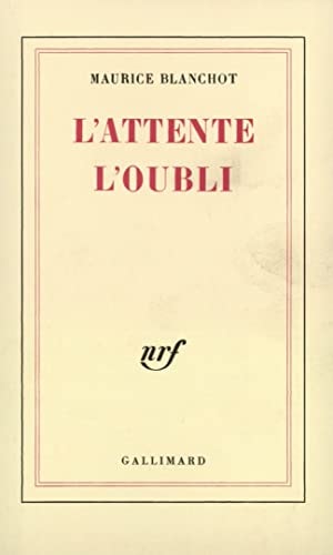 L'ATTENTE L'OUBLI, de BLANCHOT | portada del libro