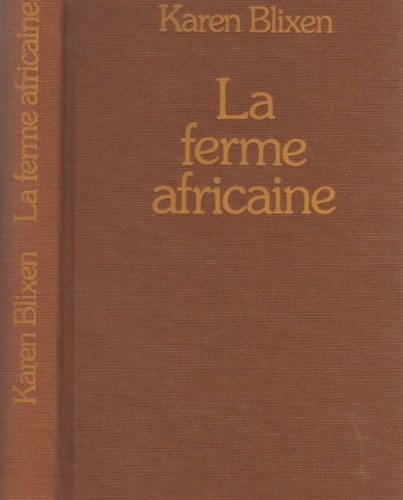 LA FERME AFRICAINE, de Karen Blixen | portada del libro