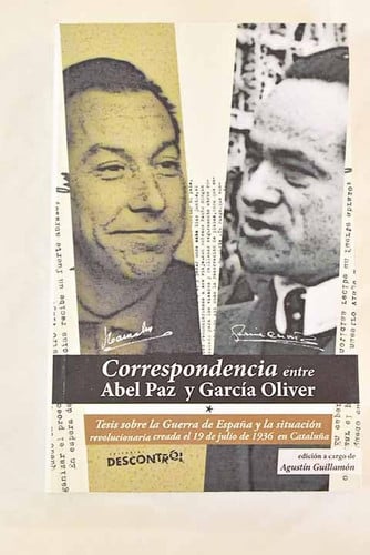 Correspondencia Abel Paz García Oliver, de Abel Paz | portada del libro
