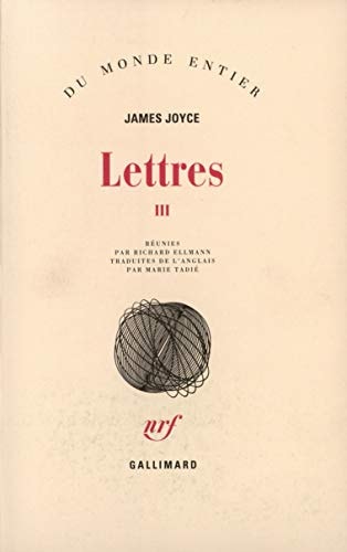 LETTRES T3 1915-1931, de James Joyce | portada del libro