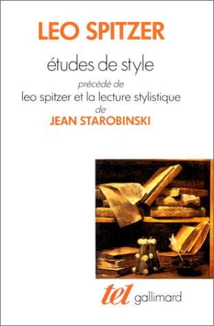 ETUDES DE STYLE, de Leo Spitzer | portada del libro